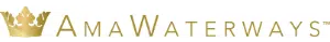 AmaWaterways logo with gold crown and text