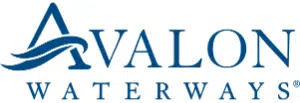 Avalon Waterways logo with blue wave design and text